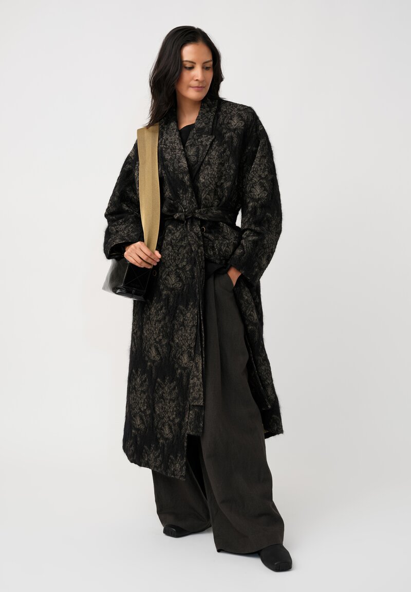 Uma Wang Angora Cicero Textured Trench Coat