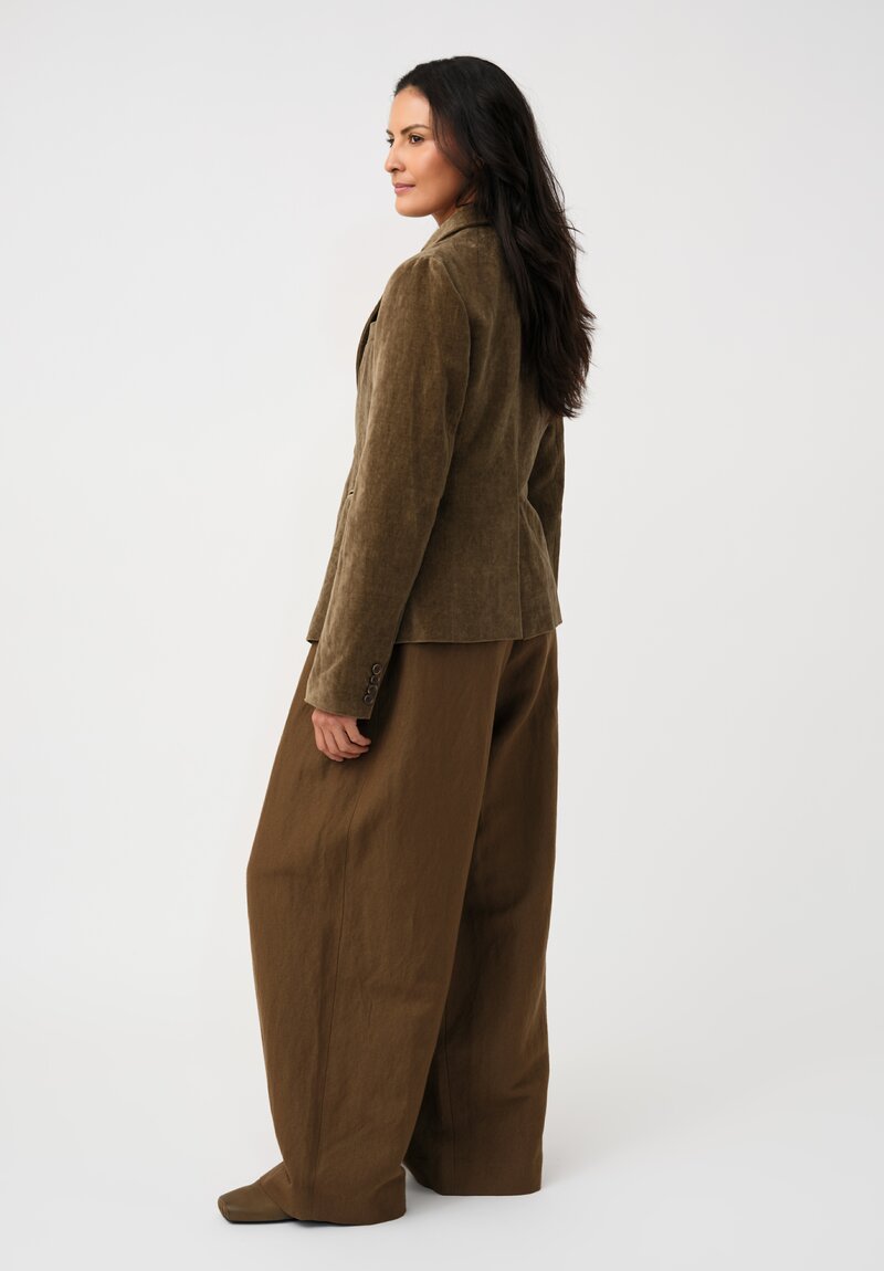 Uma Wang Cotton & Linen Velvet Karon Sport Jacket