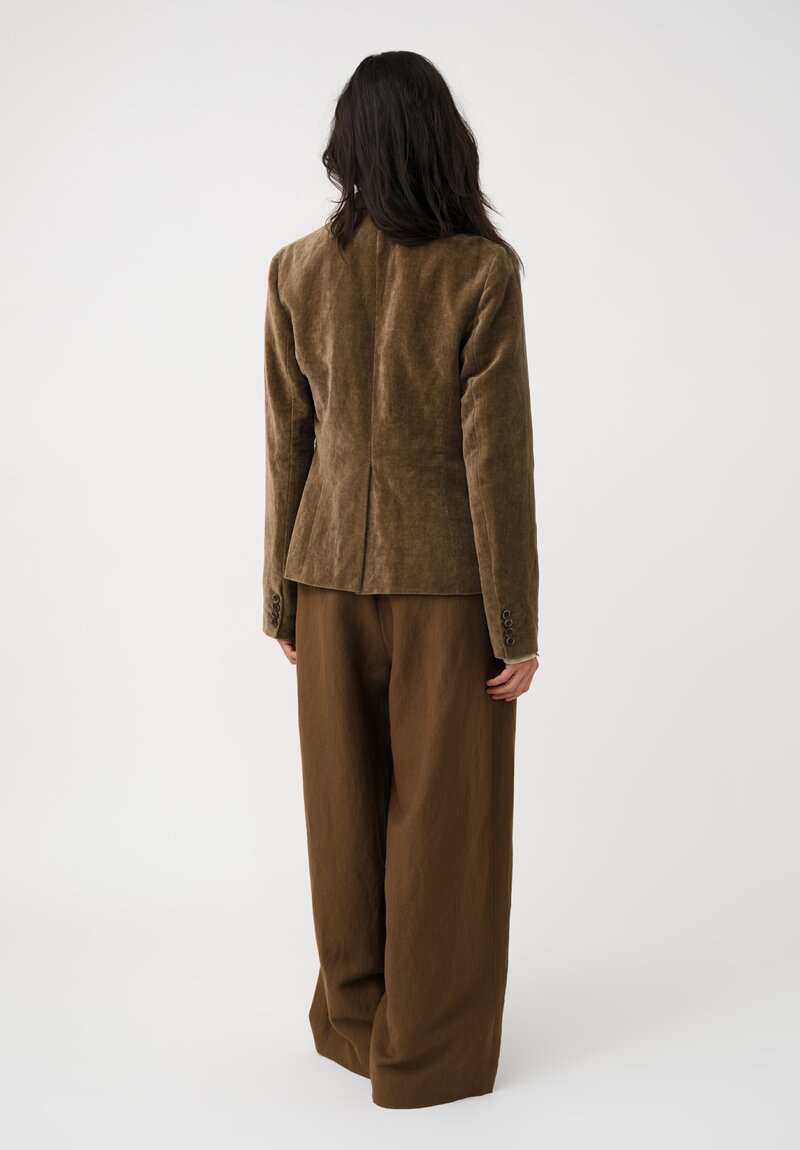 Uma Wang Cotton & Linen Velvet Karon Sport Jacket