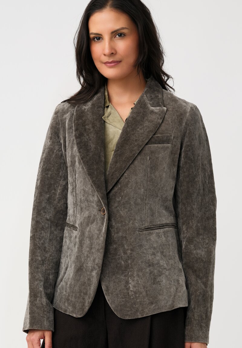 Uma Wang Cotton & Linen Velvet Karon Sport Jacket