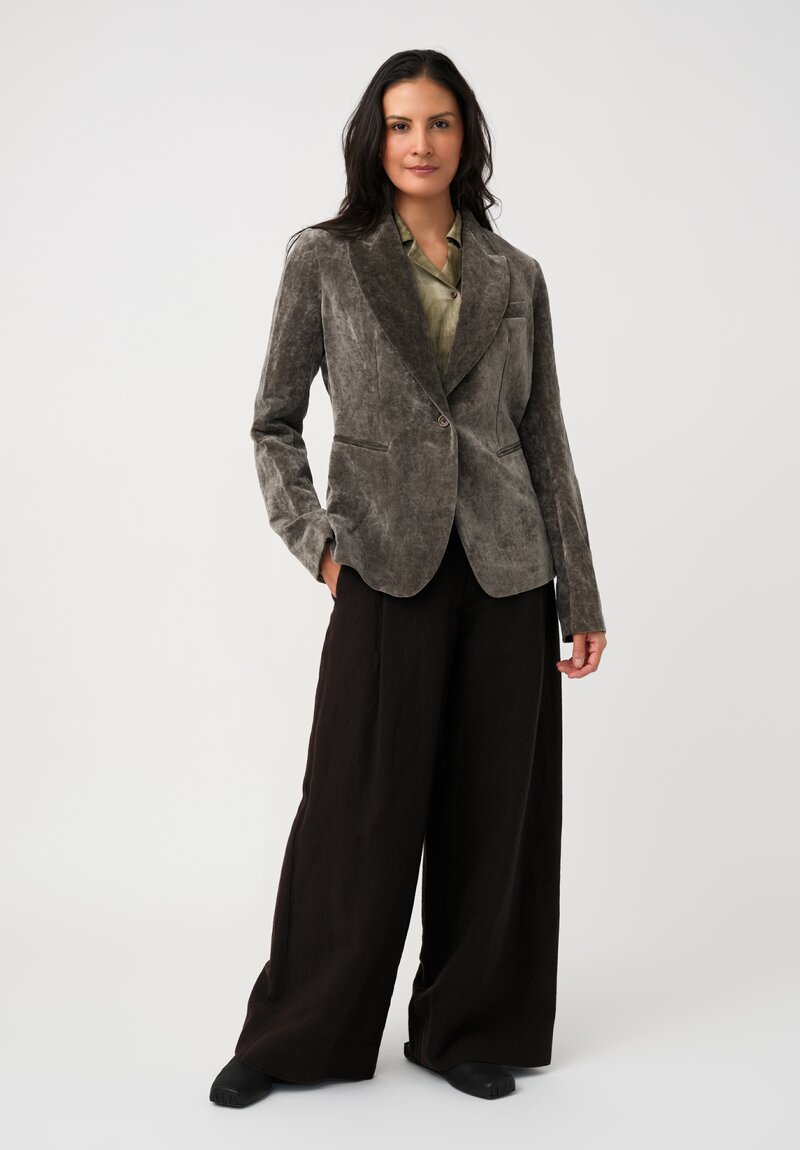 Uma Wang Cotton & Linen Velvet Karon Sport Jacket
