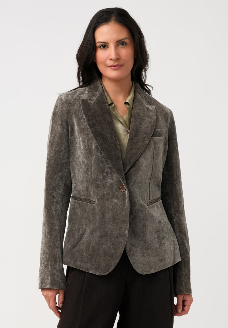 Uma Wang Cotton & Linen Velvet Karon Sport Jacket