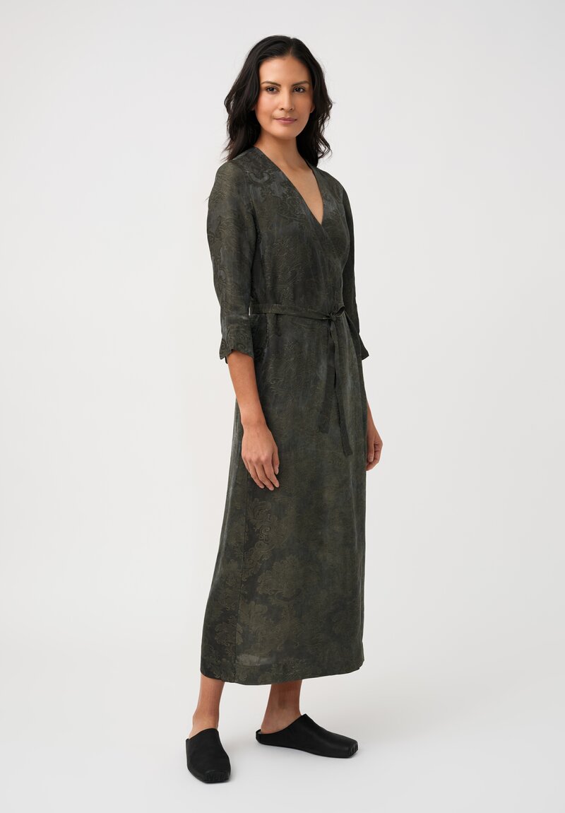 Uma Wang Jacquard Anthea Wrap Dress