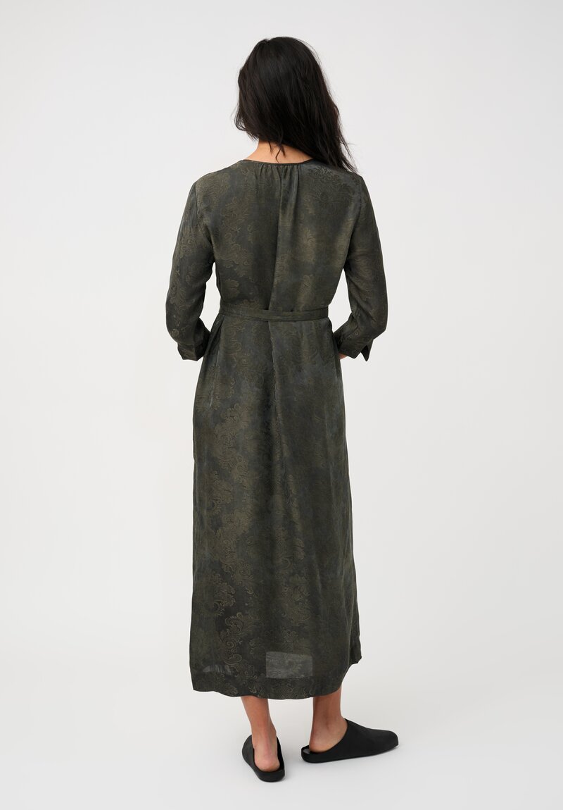 Uma Wang Jacquard Anthea Wrap Dress
