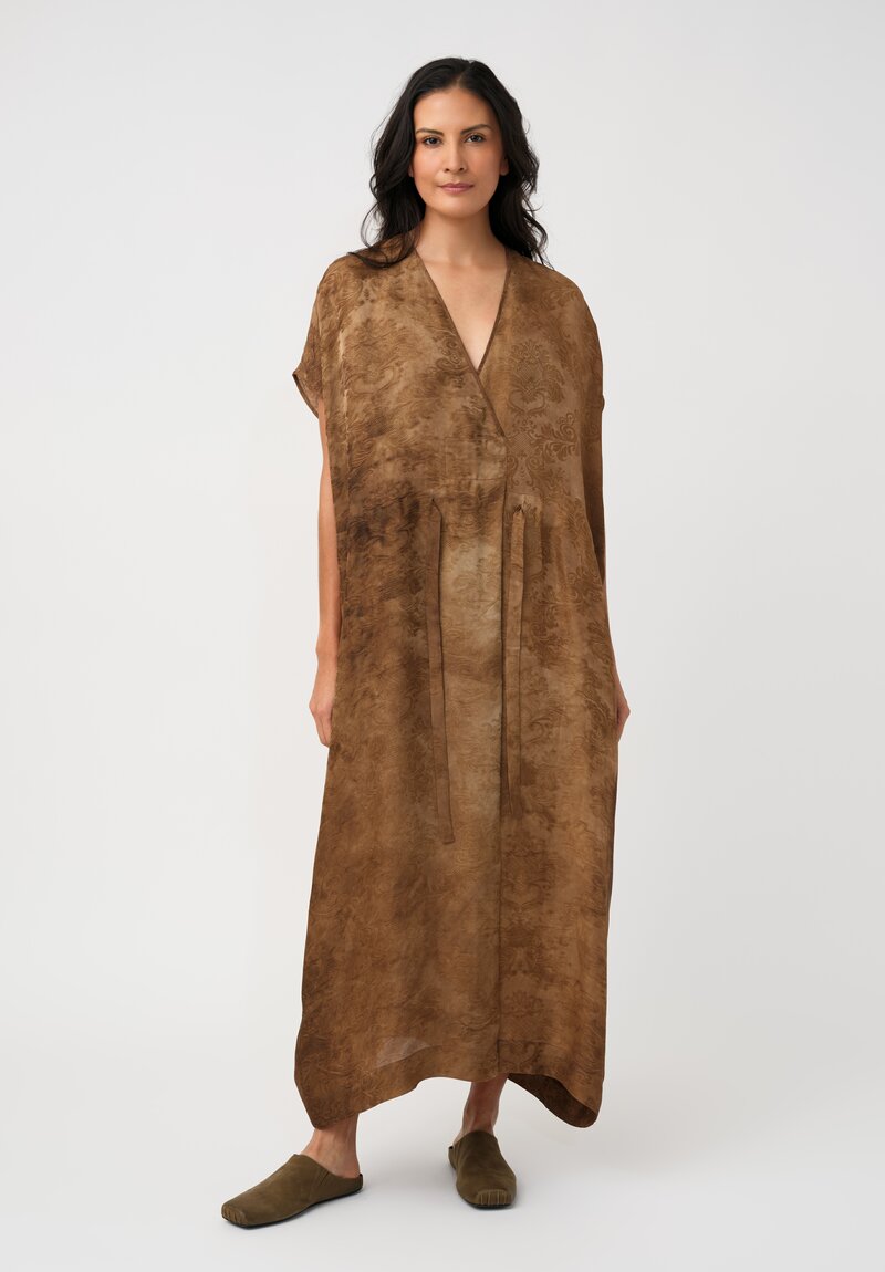 Uma Wang Jacquard Gathered Acre Dress