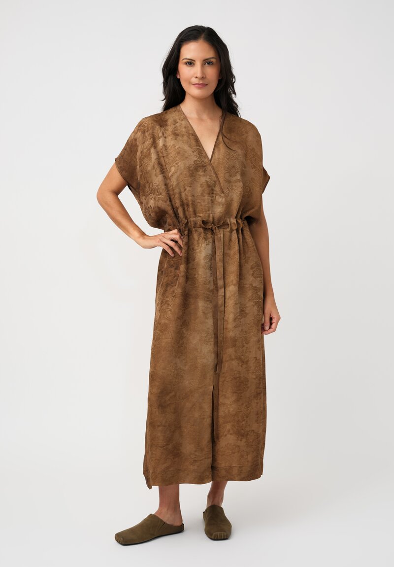 Uma Wang Jacquard Gathered Acre Dress