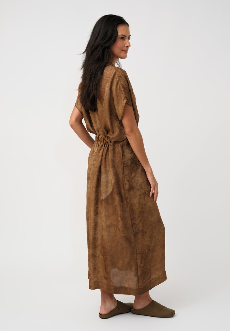 Uma Wang Jacquard Gathered Acre Dress