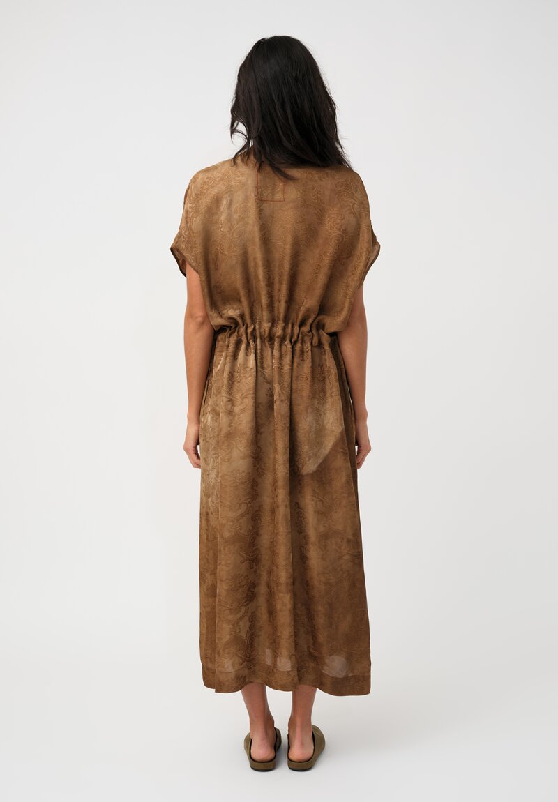 Uma Wang Jacquard Gathered Acre Dress