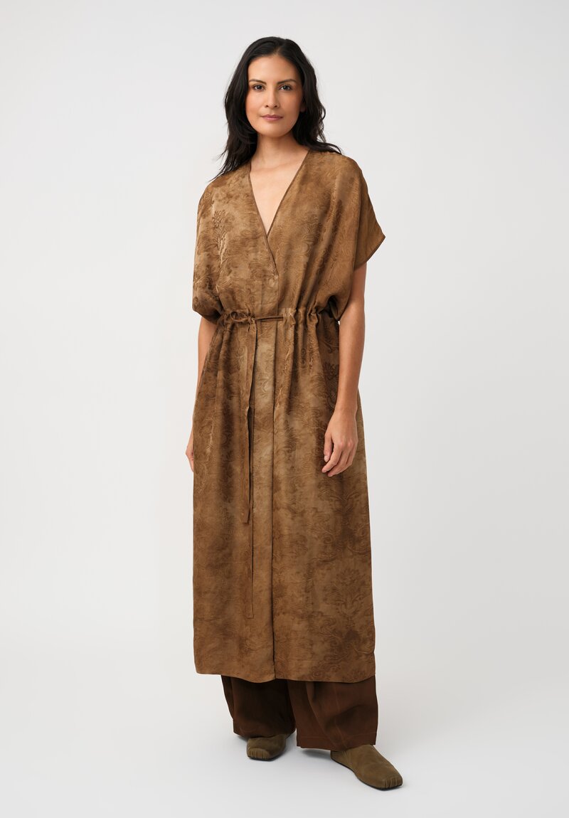 Uma Wang Jacquard Gathered Acre Dress