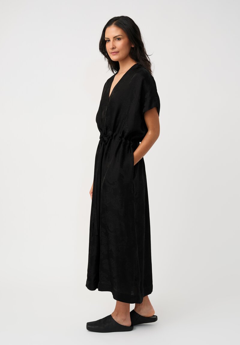 Uma Wang Jacquard Gathered Acre Dress