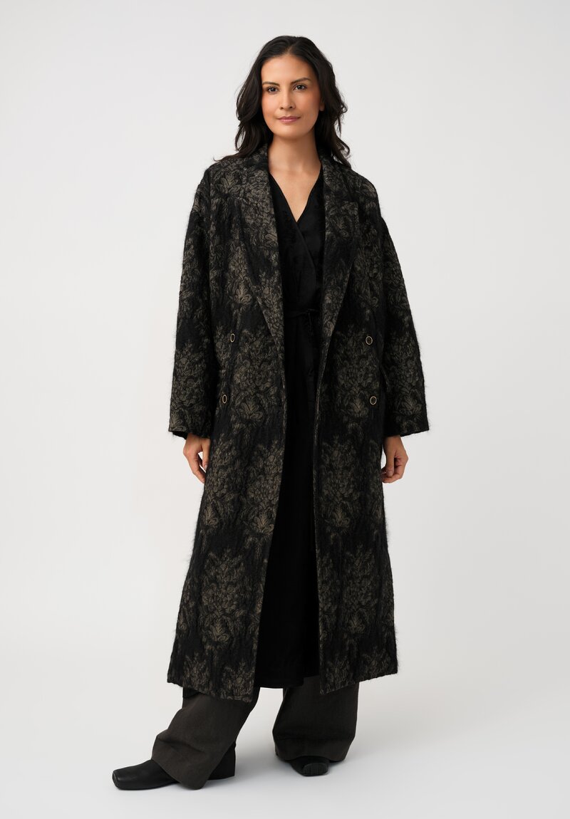 Uma Wang Jacquard Gathered Acre Dress