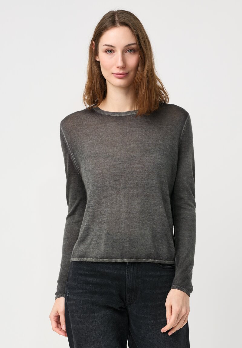 Avant Toi Cashmere & Silk Off Gauge Girocollo Sweater