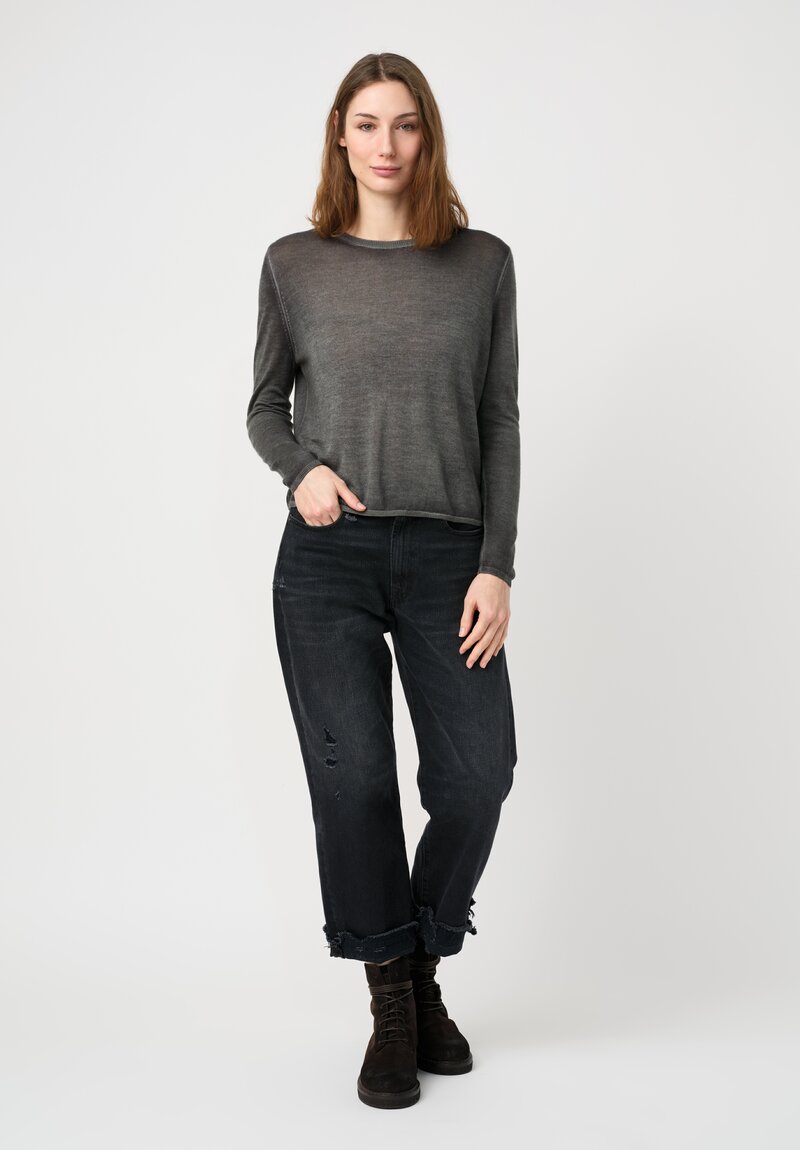 Avant Toi Cashmere & Silk Off Gauge Girocollo Sweater