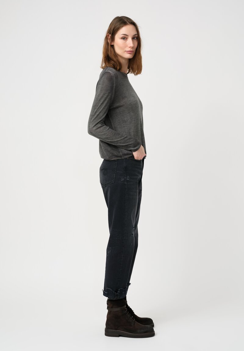 Avant Toi Cashmere & Silk Off Gauge Girocollo Sweater
