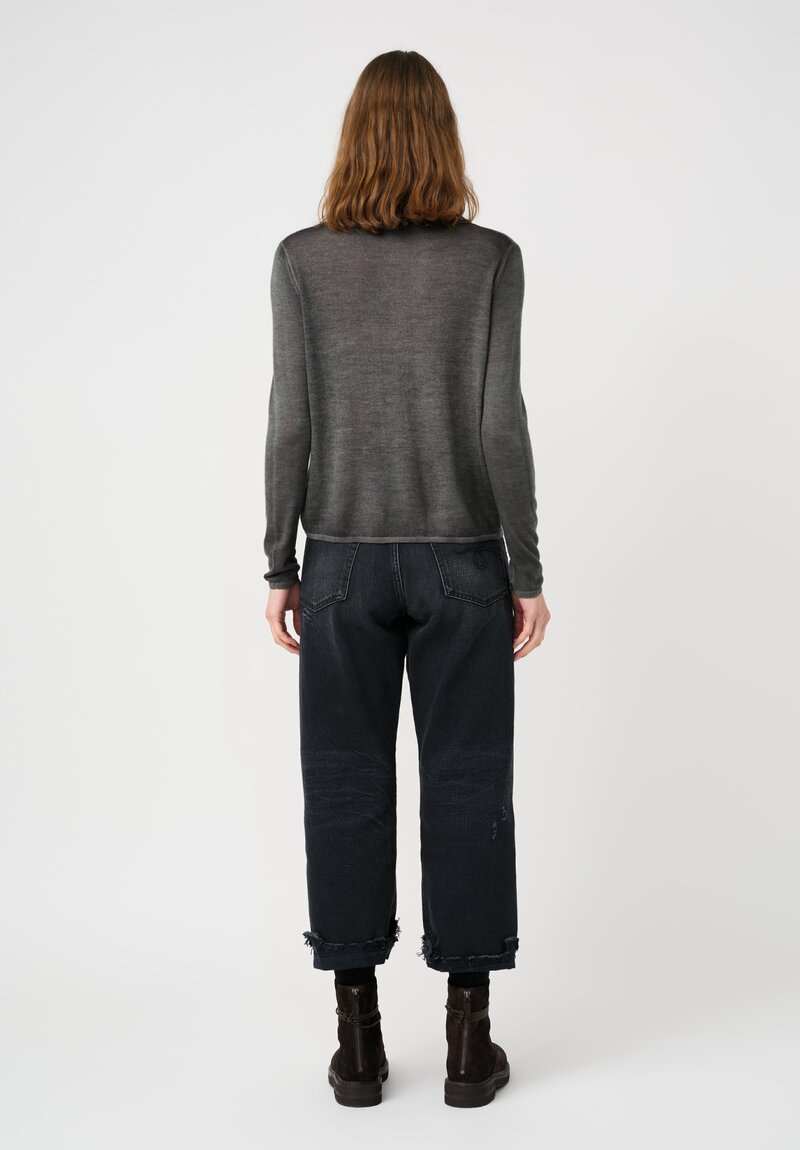 Avant Toi Cashmere & Silk Off Gauge Girocollo Sweater