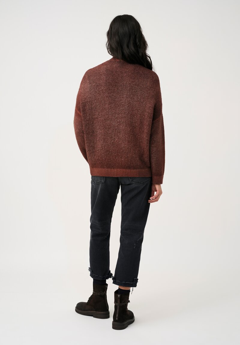 Avant Toi Cashmere & Silk Rasato Cardigan in Cuoio Brown