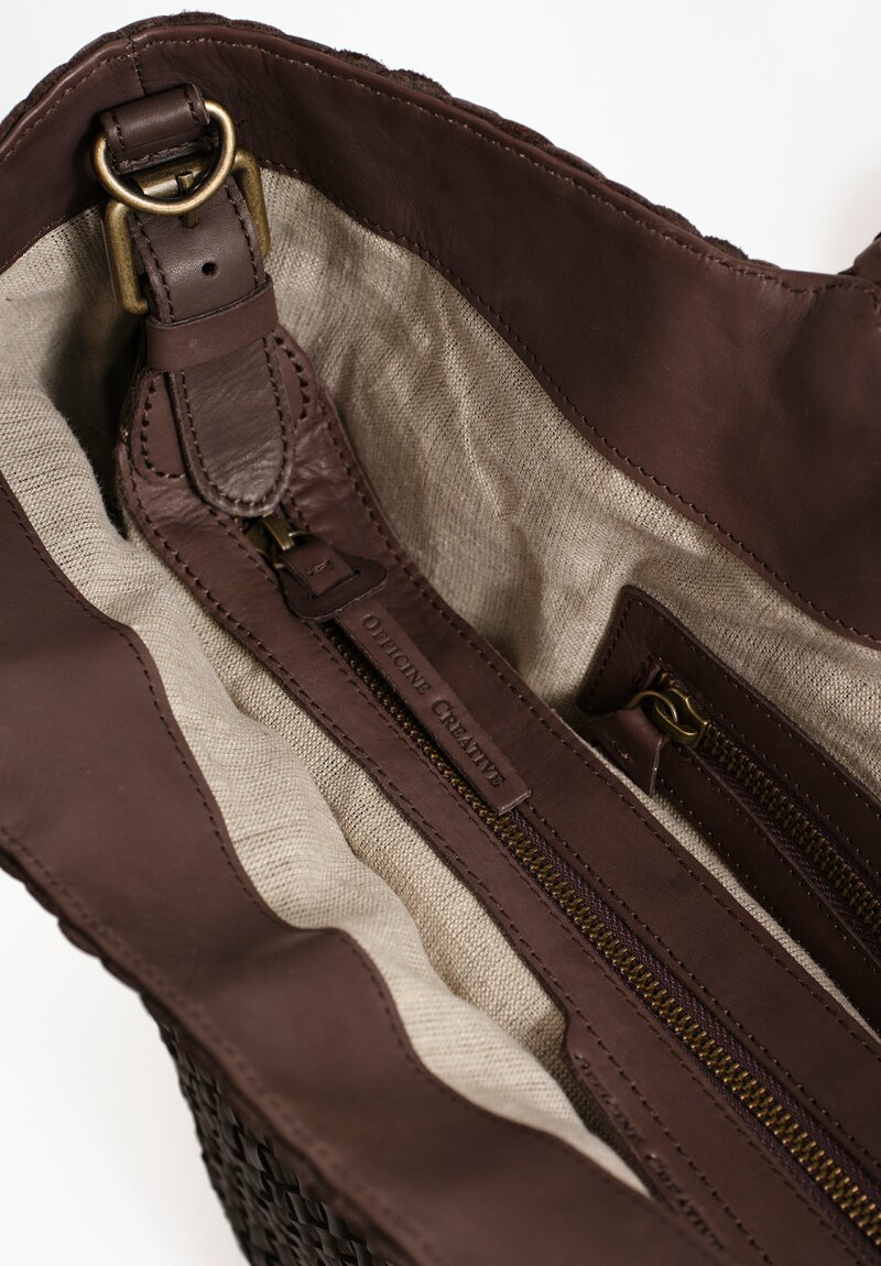 Officine Creative Woven Leather Raquel Tote