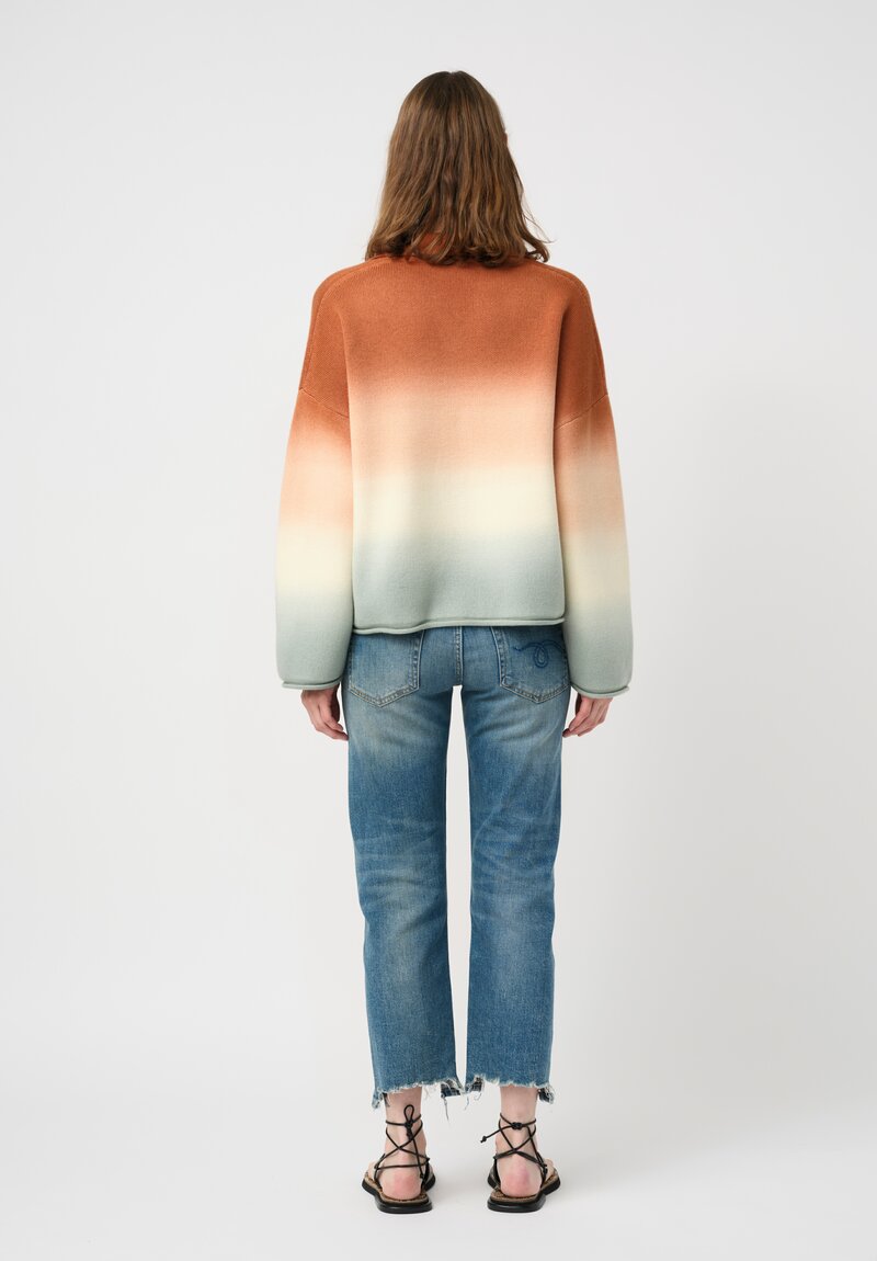 Alanui Knit Shades of Shore Ombré Polo