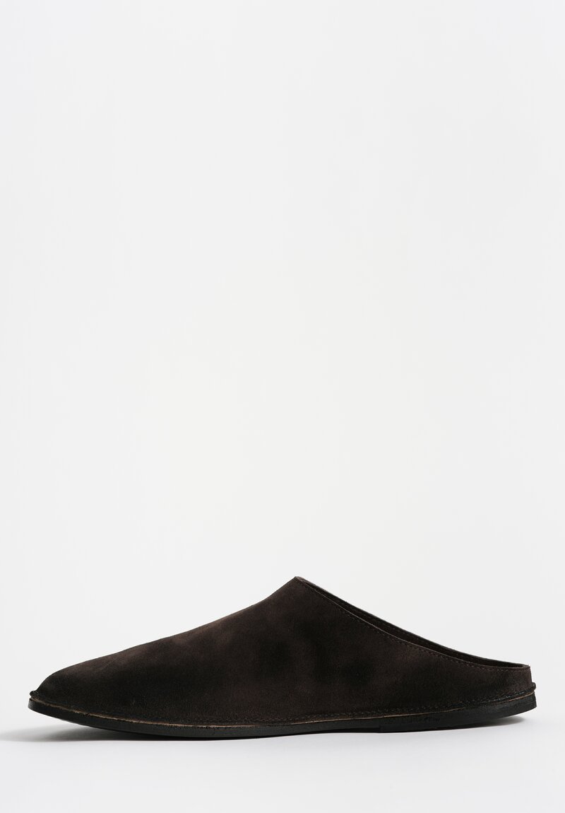 Marsell Suede Strasacco Sabot Slip On Mules