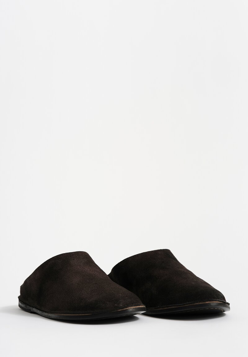 Marsell Suede Strasacco Sabot Slip On Mules
