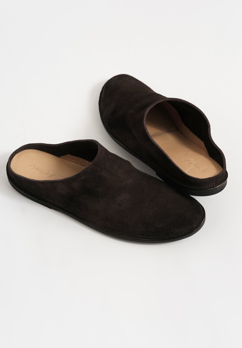 Marsell Suede Strasacco Sabot Slip On Mules