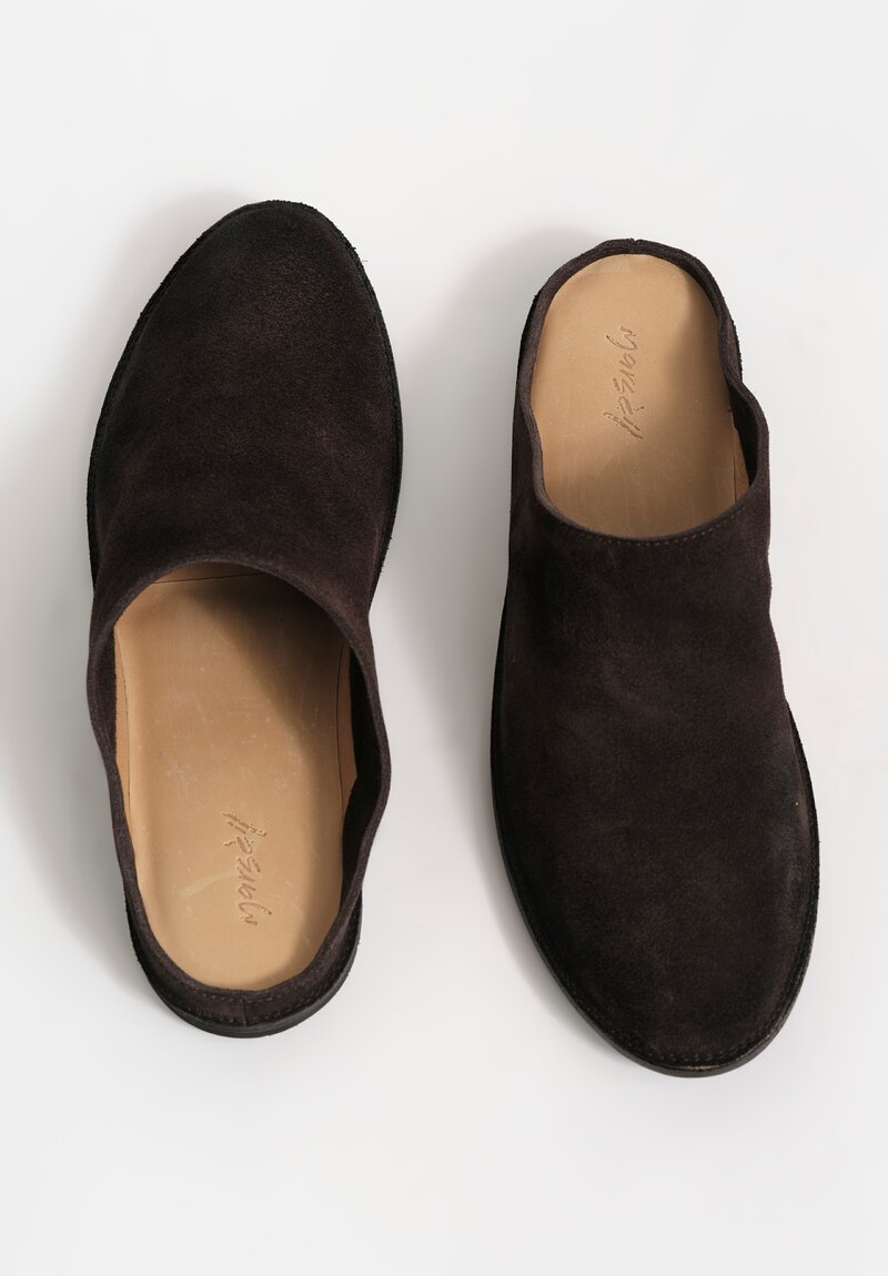 Marsell Suede Strasacco Sabot Slip On Mules