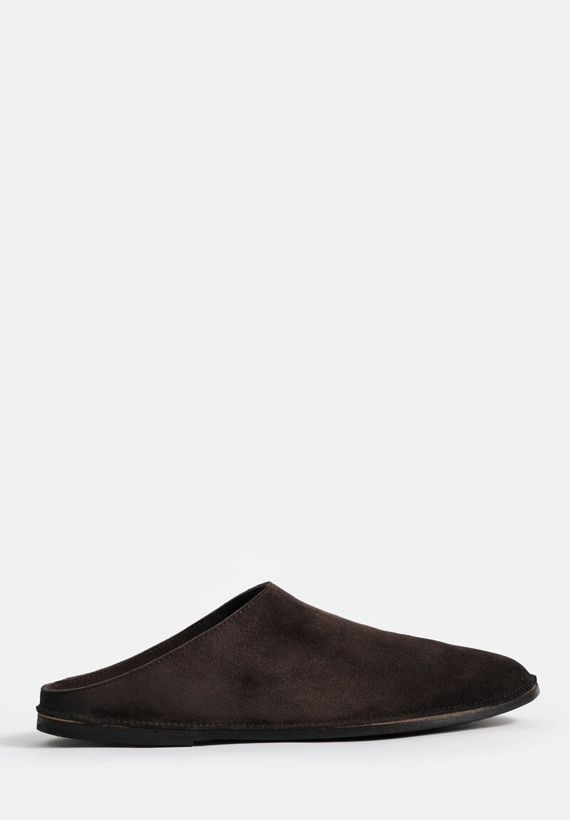 Marsell Suede Strasacco Sabot Slip On Mules