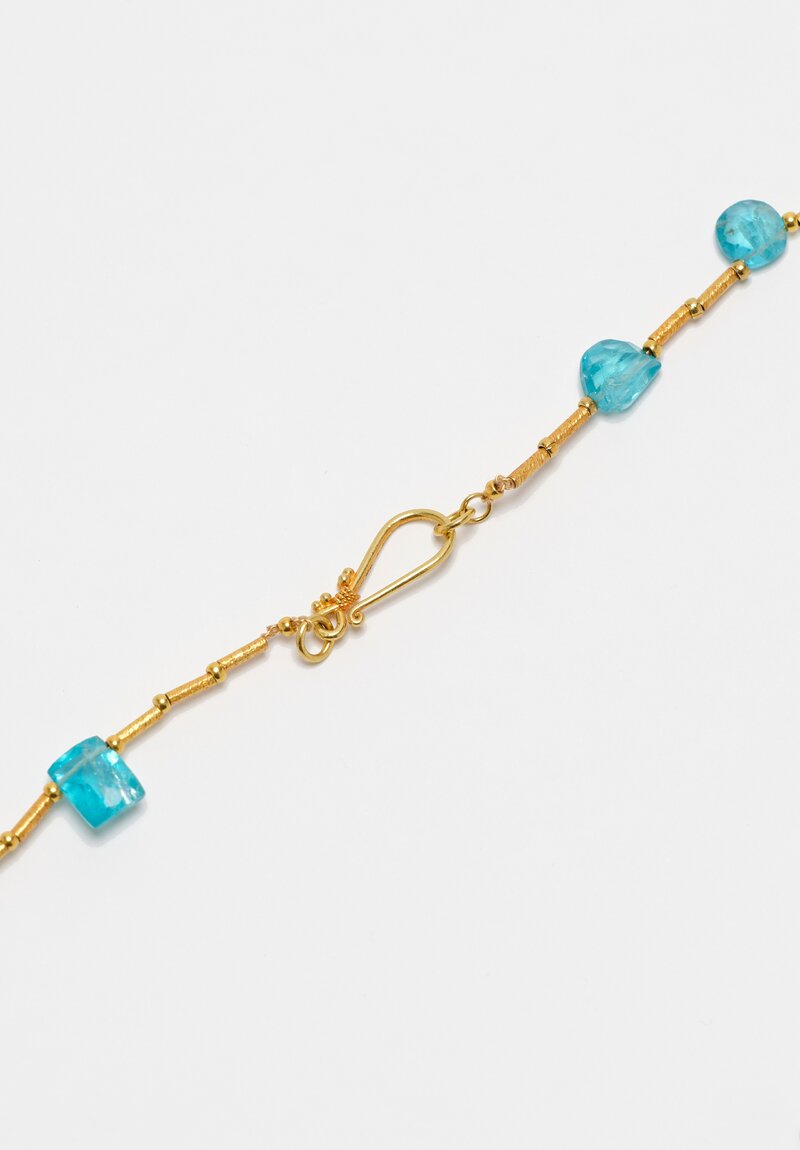 Greig Porter 18K Appetite & Gold Beaded Necklace 17"