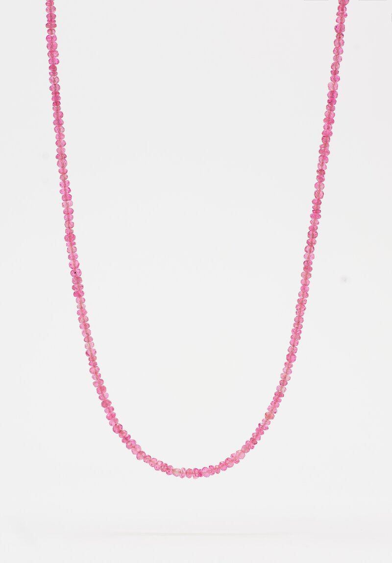 Greig Porter 18K Pink Spinel Beaded Necklace 16"