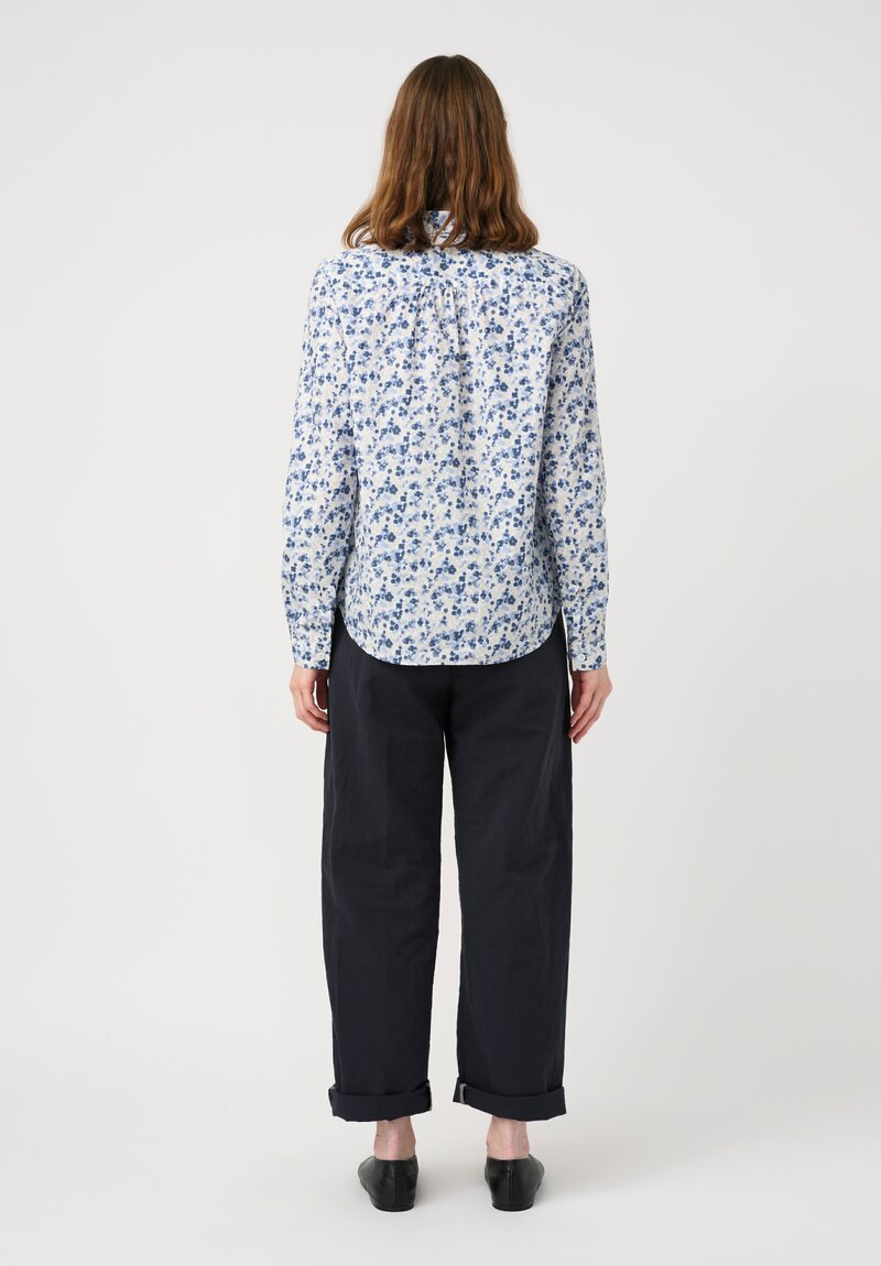 Bergfabel Cotton Linen Silvy Pants in Night Navy