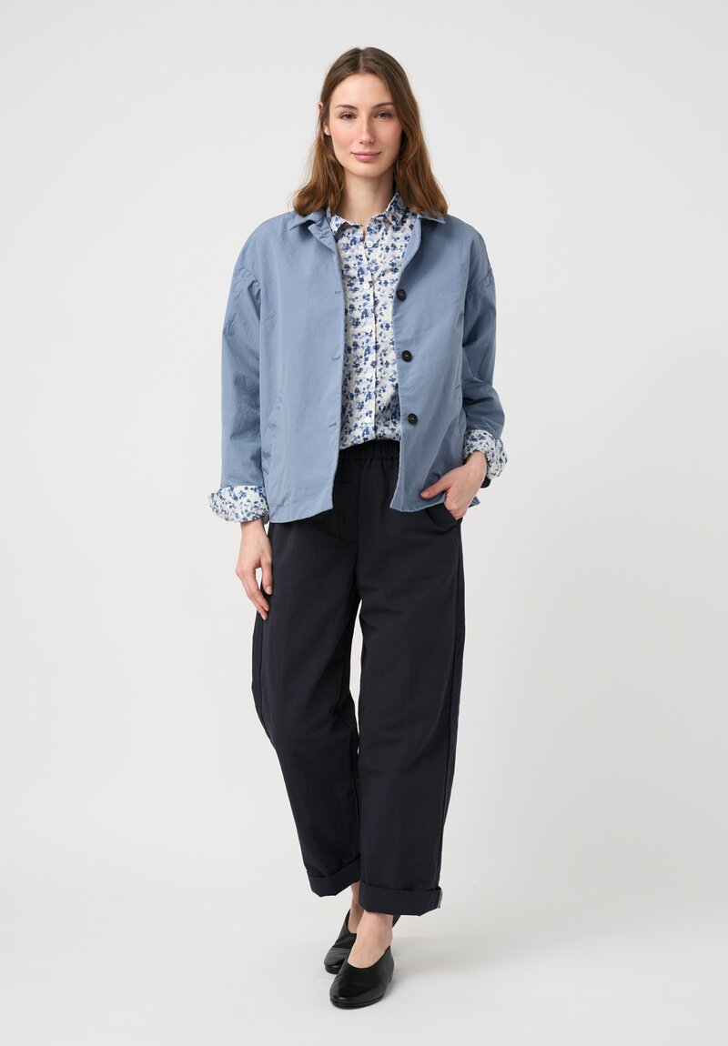 Bergfabel Cotton Linen Silvy Pants in Night Navy