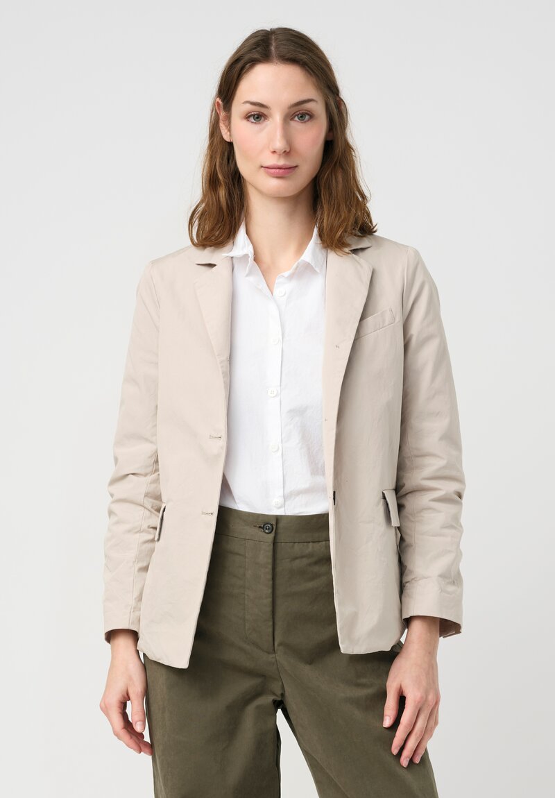 Bergfabel Washed Cotton Giulia Jacket in Natural Sand
