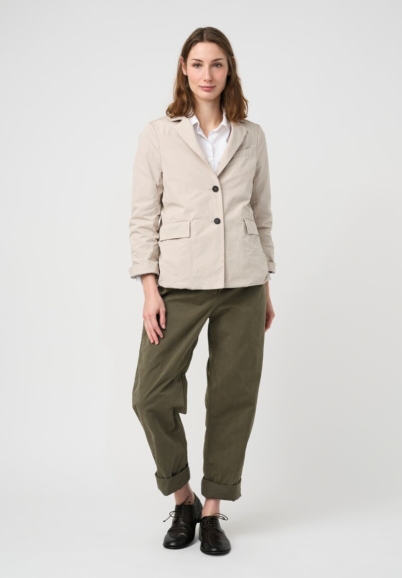Bergfabel Washed Cotton Giulia Jacket in Natural Sand
