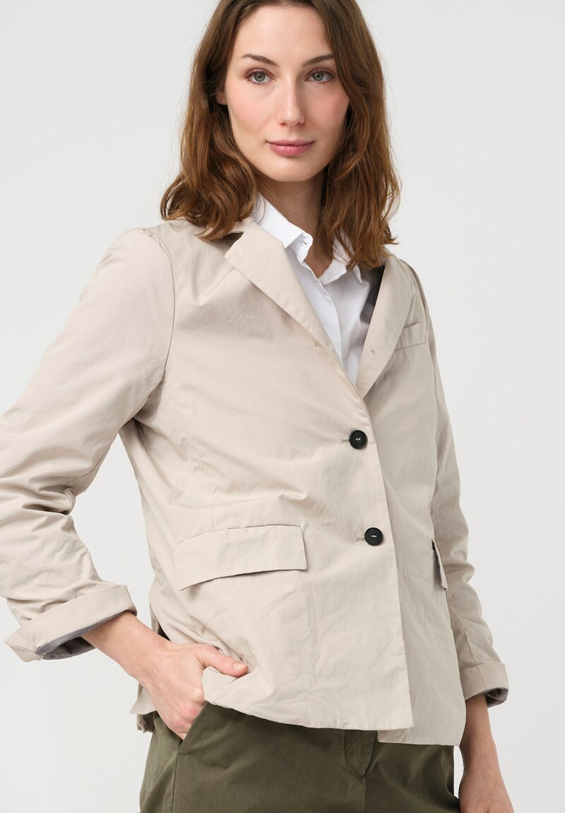 Bergfabel Washed Cotton Giulia Jacket in Natural Sand