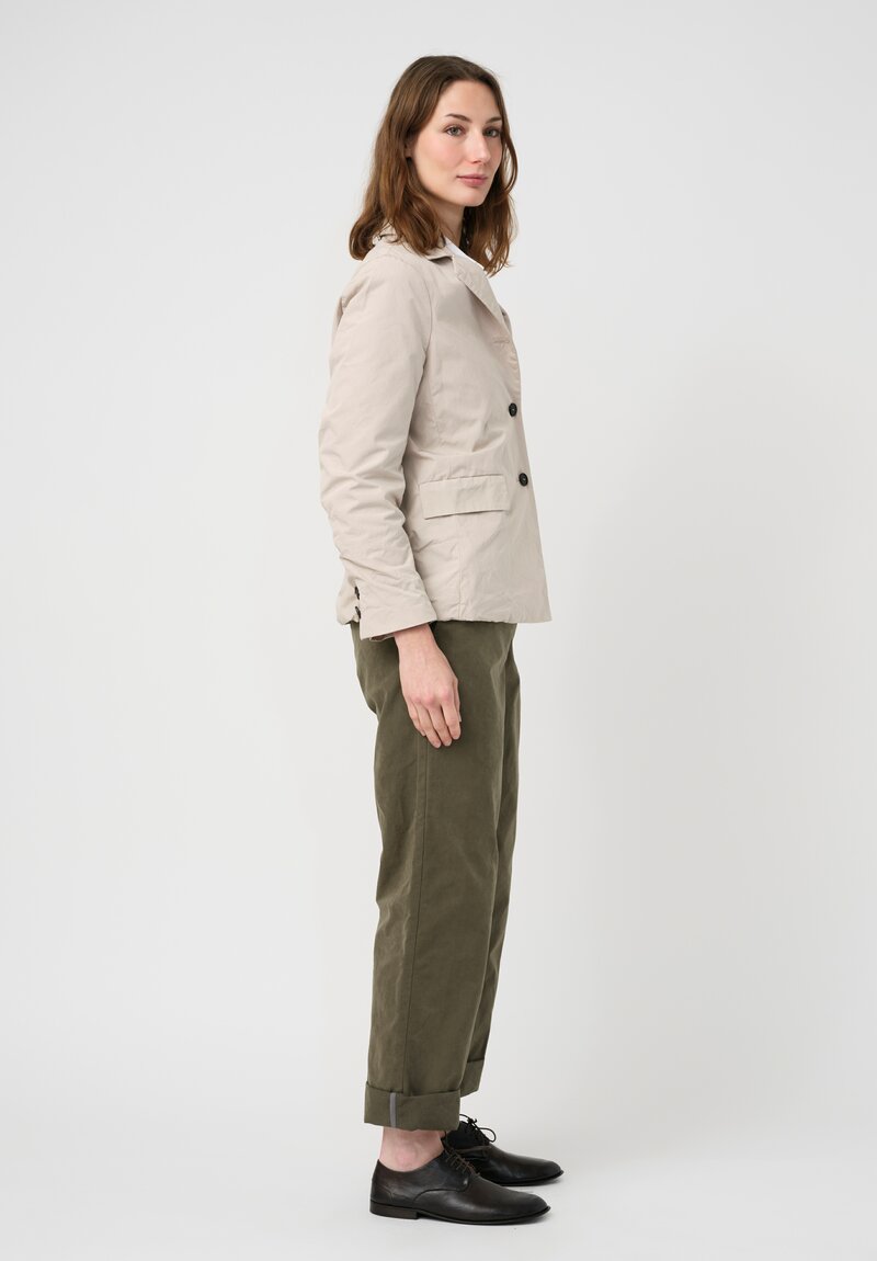 Bergfabel Washed Cotton Giulia Jacket in Natural Sand