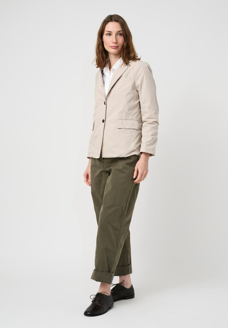 Bergfabel Washed Cotton Giulia Jacket in Natural Sand