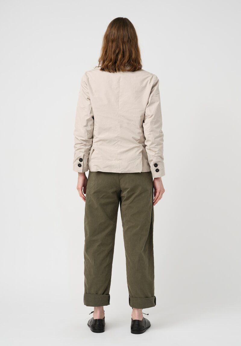 Bergfabel Washed Cotton Giulia Jacket in Natural Sand