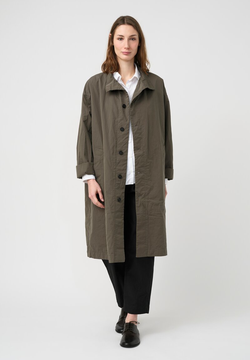 Bergfabel Cotton Alex Coat in Green Wood