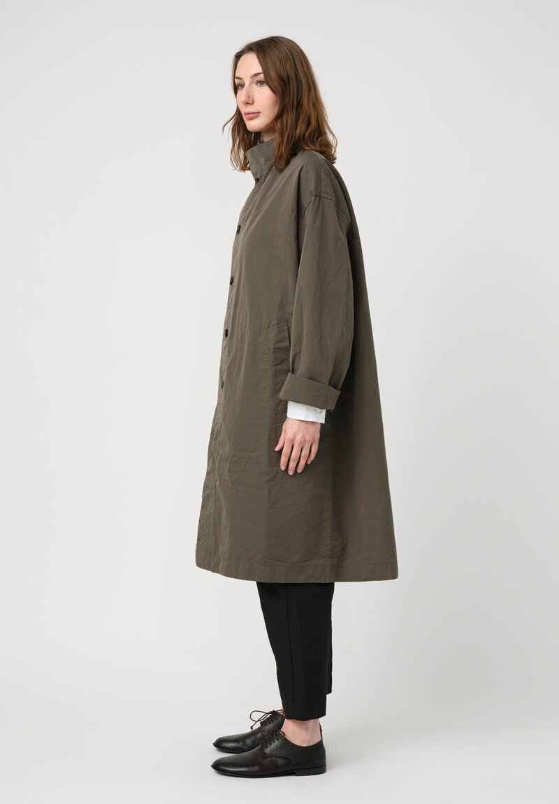 Bergfabel Cotton Alex Coat in Green Wood