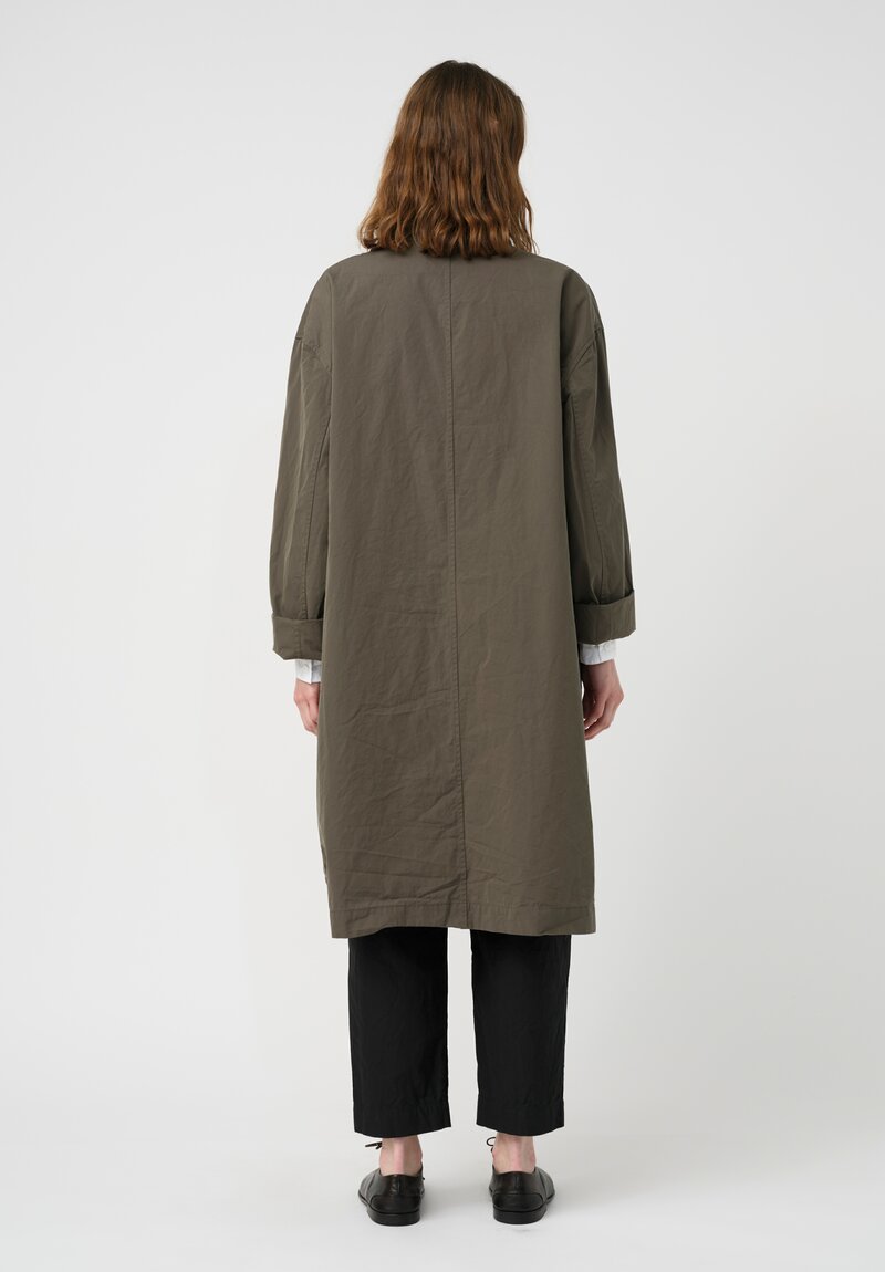 Bergfabel Cotton Alex Coat in Green Wood