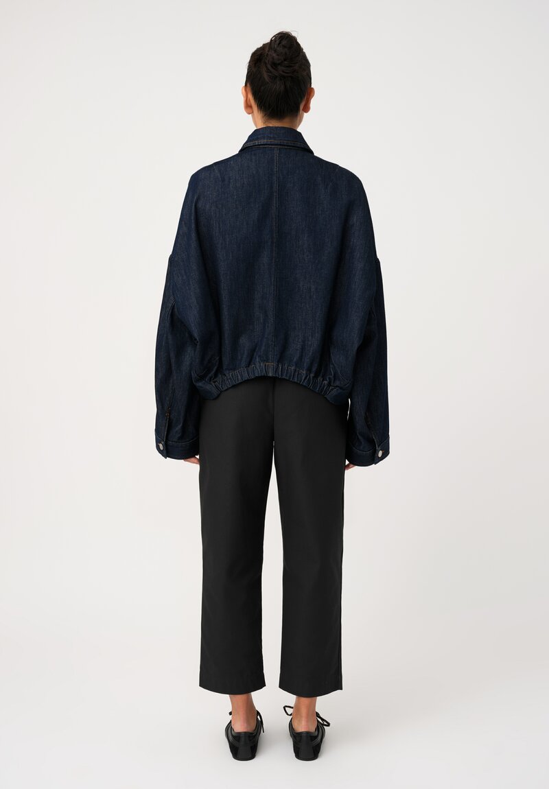 Dries Van Noten Cotton Denim Vesto Jacket in Indigo Blue
