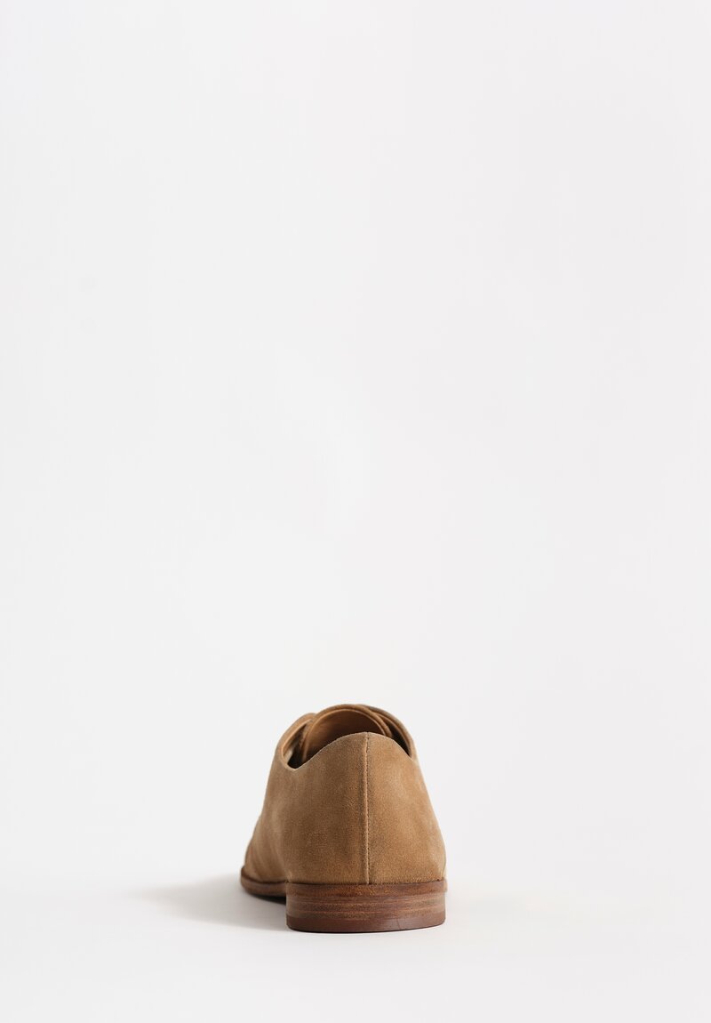 Marsèll Suede Calf Leather Mobasso Derby in Hazelnut Brown