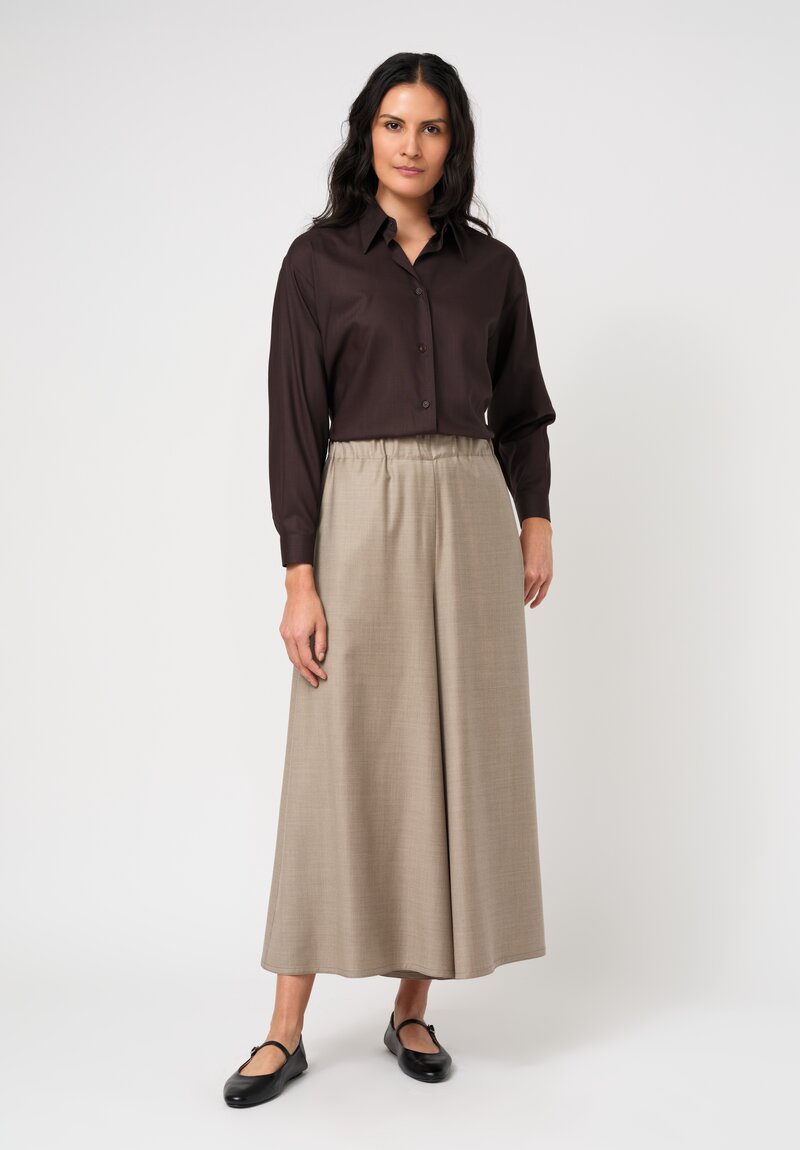 Dusan Tasmania Gaucho Pants in Tortora Natural