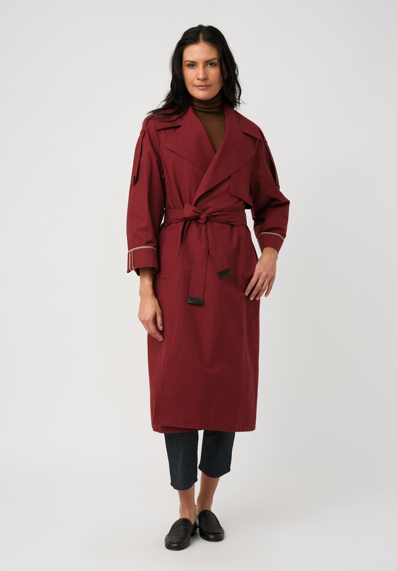Max Mara The Cube Twill Water Repellent Trench Coat
