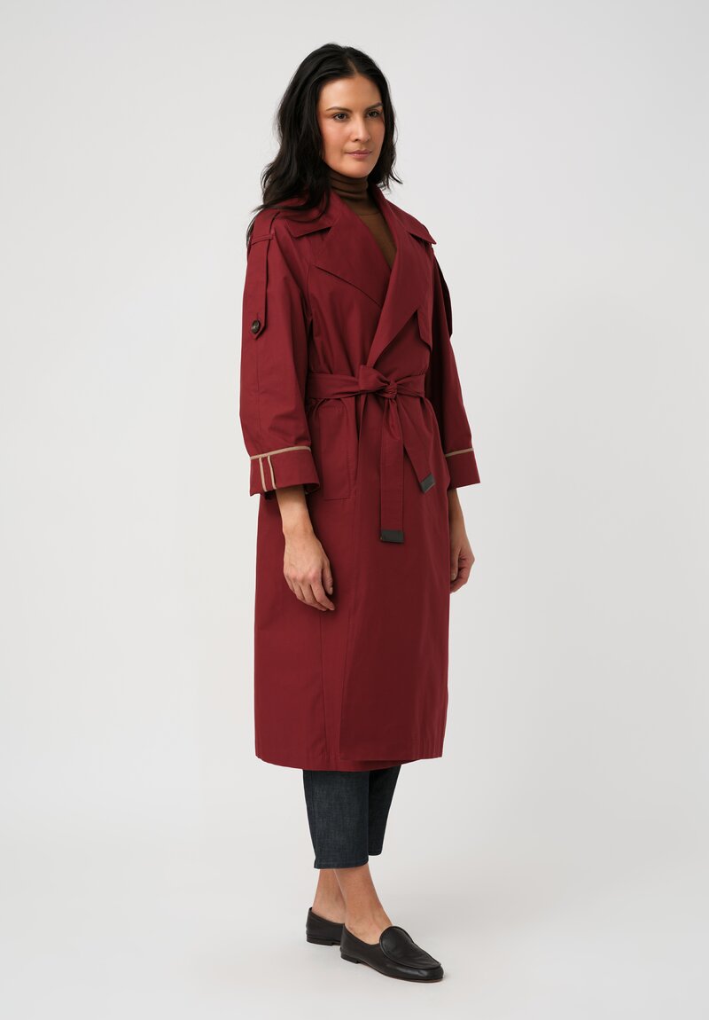 Max Mara The Cube Twill Water Repellent Trench Coat