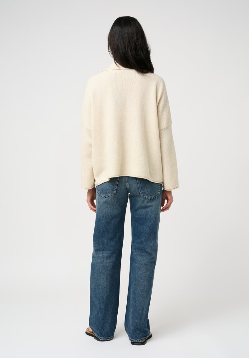 Alanui Cotton Denim Blue Moon Straight Leg Jeans