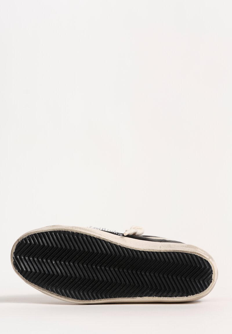 Golden Goose Cotton Velvet & Laminated Leather Super-Star Sneakers