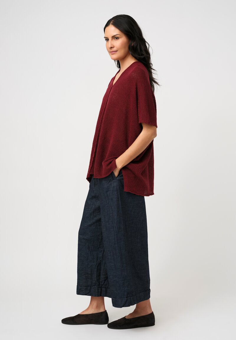 Daniel Andresen Knit Linen Bellatrix V-Neck Top
