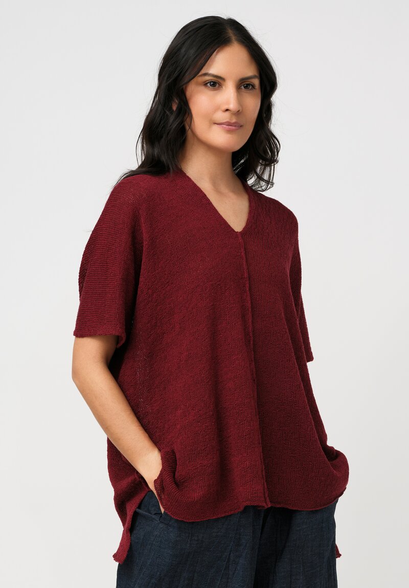 Daniel Andresen Knit Linen Bellatrix V-Neck Top