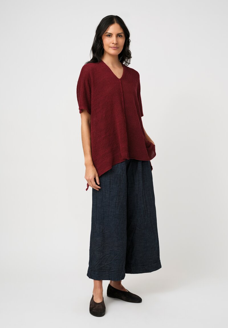 Daniel Andresen Knit Linen Bellatrix V-Neck Top